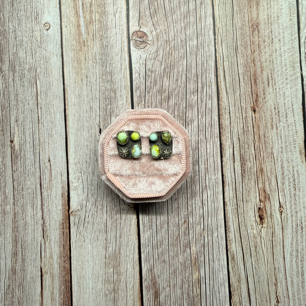 Palomino Cluster Earrings