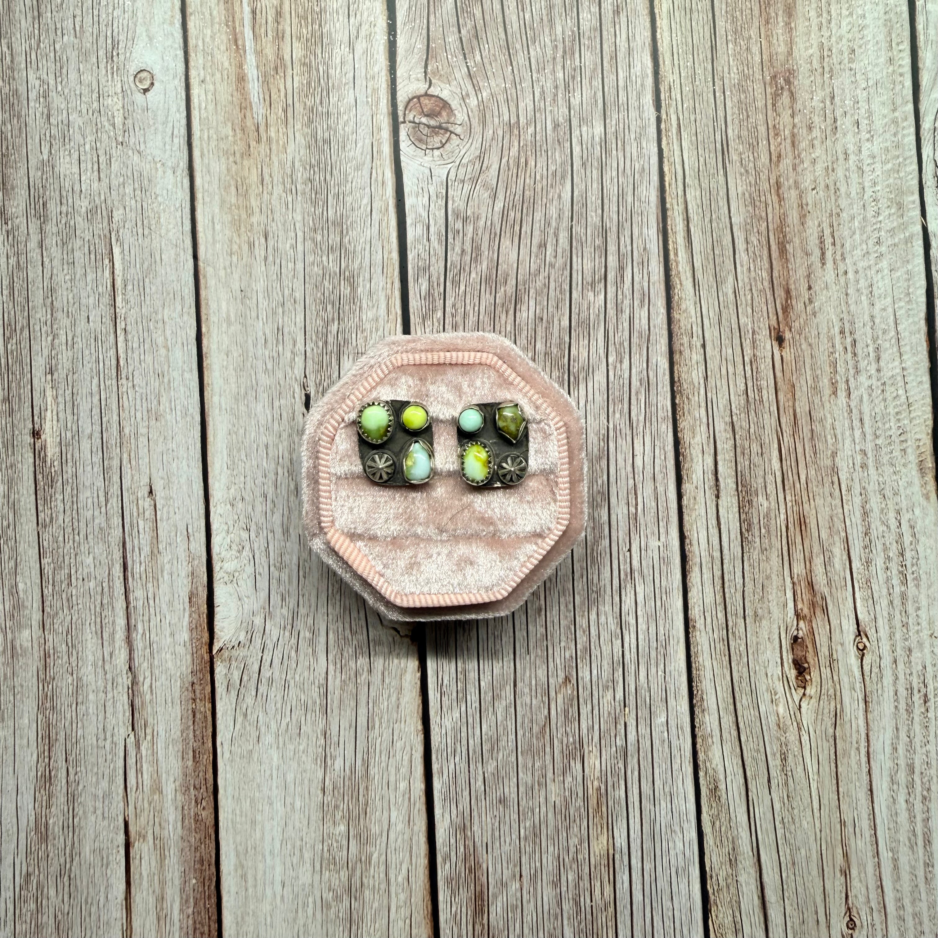 Palomino Cluster Earrings