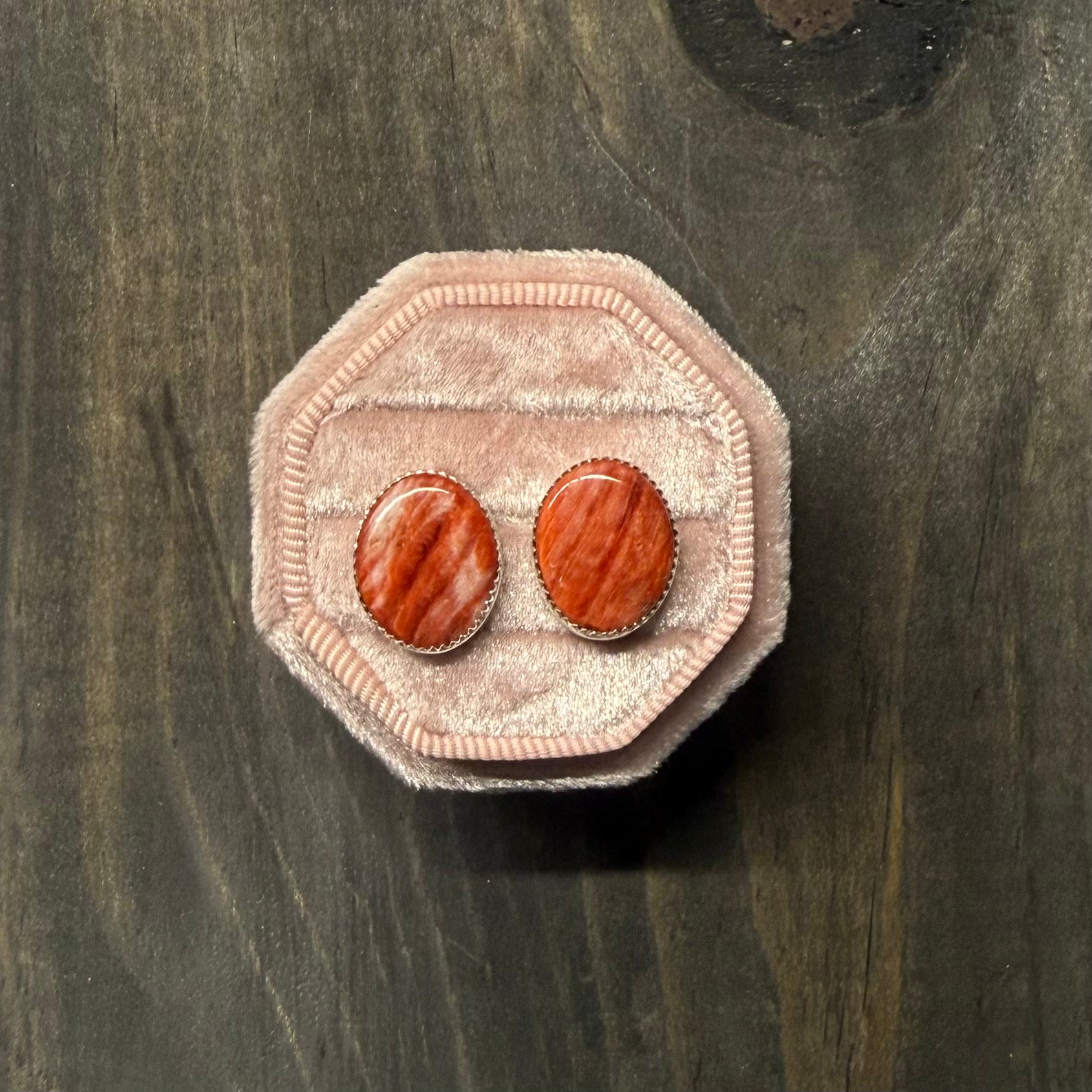 Red Spiny Oyster Earrings