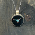 Inlaid Bull Pendant